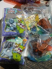 4x Vintage New Sealed 90s Rugrats Nickelodeon Burger King Toys Movie Treehouse
