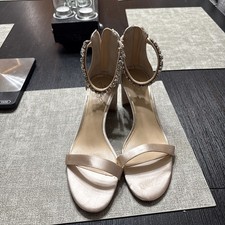 Jewel Badgley Mischka Size 8.5 Mayra Ankle Strap Evening Shoe