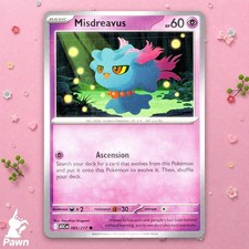 Misdreavus 85/217 Eroi Ascesi Pokemon TCG Card Psichica Singola Trading Card