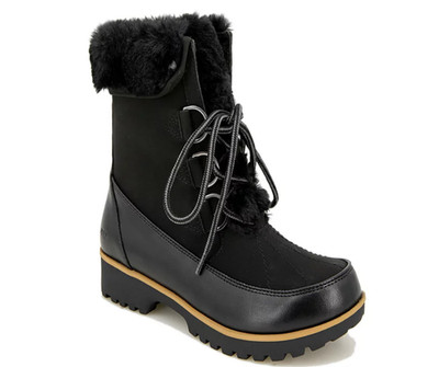 JBU Jambu Northgate Waterproof Winter Boots Black 10 Faux Fur Traction Comfort