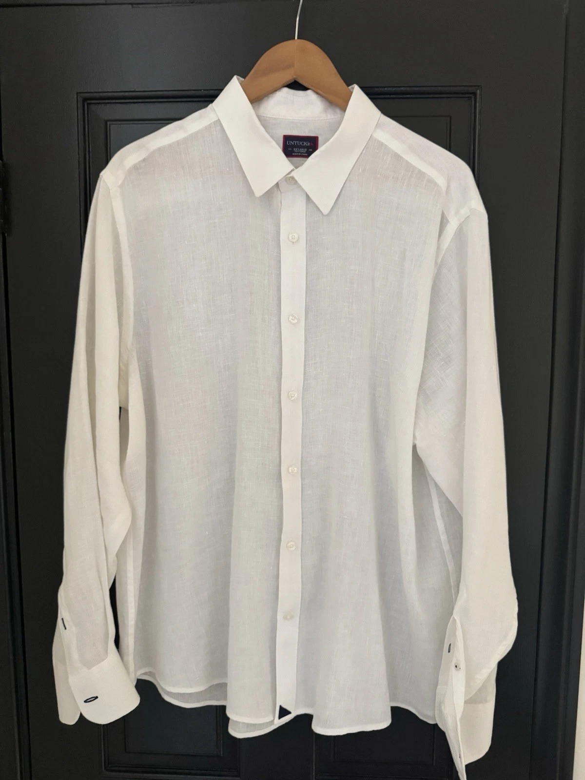 UNTUCKit Men's Linen Long Sleeve Shirt