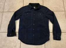 Weatherproof Polar Fleece Sherpa Lined Plaid Shacket Shirt Jacket Men's Medium