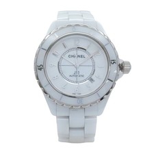 CHANEL J12 Watch H2981 Automatic White Dial White Ceramic Stainless Steel