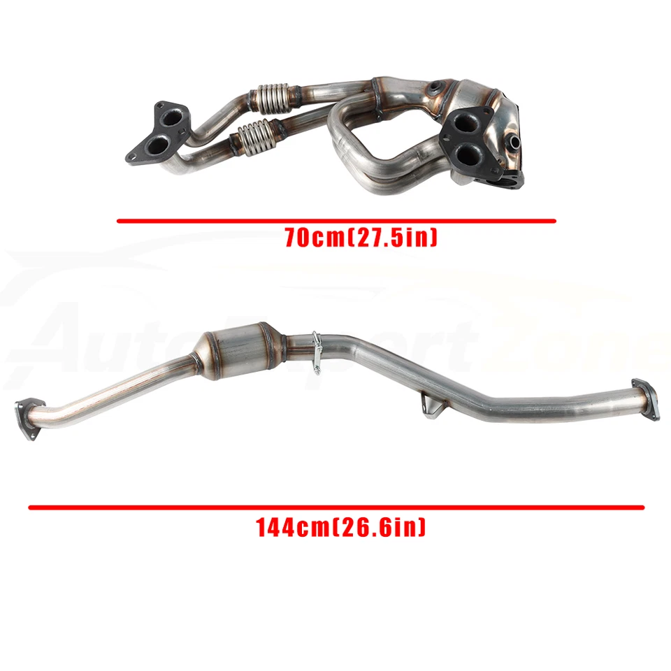 Front & Rear Catalytic Converter Set For 2006-2009 Subaru Legacy / Outback 2.5L Foto 3 de 4