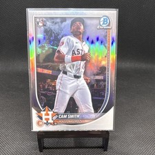 2025 Topps Bowman Chrome  Cam Smith Image Variation #77 Houston Astros 