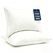 Ultra Soft Pillows Queen Size Set of 2 - Hotel Collection Luxury 100 Cotton ...