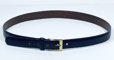 Dooney Bourke Belt Men 36 Brown Leather Wellington Calf Made in USA Brass Buckle
