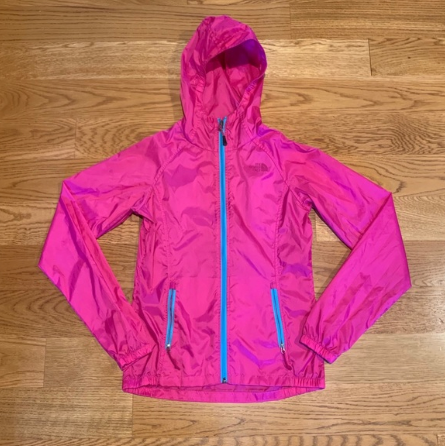 The North Face Pink Hooded Rain Jacket for Women Size XS Waterproof Full Zip 🌸-image