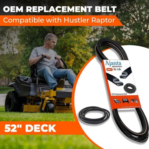 Hustler OEM Replacement Belt 791988 (5/8x140 3/4) FITS -Raptor with 52" deck - Picture 2 of 6