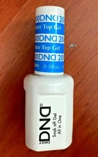 DND Soak Off Gel UV/LED 0.5 Oz | Top Coat No Cleanser MATTE #200