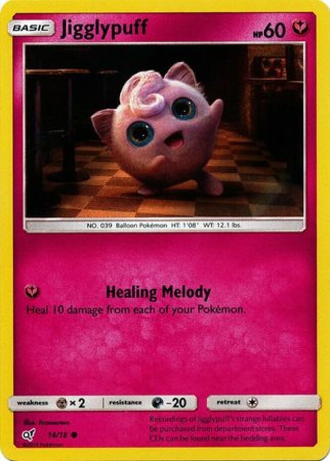 Pokemon Jigglypuff - 14/18 - Common NM-Mint Detective Pikachu | eBay