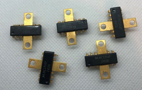 5 X New Motorola MC1316P Integrated Circuit IC Single Channel Audio Amplifier - Afbeelding 1 van 4