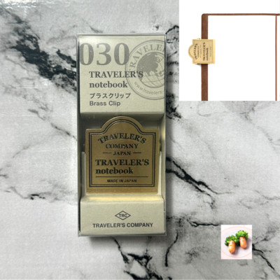 Traveler's Factory Notebook Brass Clip Airplane Pattern Made in Japan New