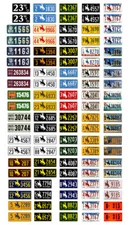 1/25 scale model car assorted USA Wyoming license plates state tags 1:25