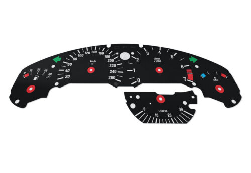 For BMW E36 260km/h - Speedometer Dials from MPH to Km/h Cluster Gauges - Picture 4 of 6