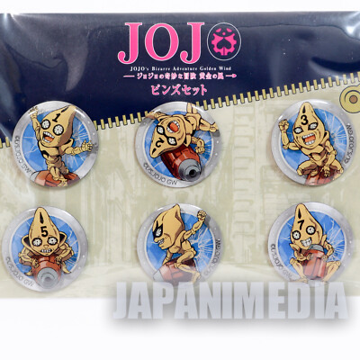 JoJo's Bizarre Adventure Guido Mista Sex Pistols Pins 6pc Set