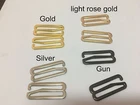 38mm 1.5 In. Metal Bra Strap Clasp Adjustment Hooks Buckles Lingerie Hardware