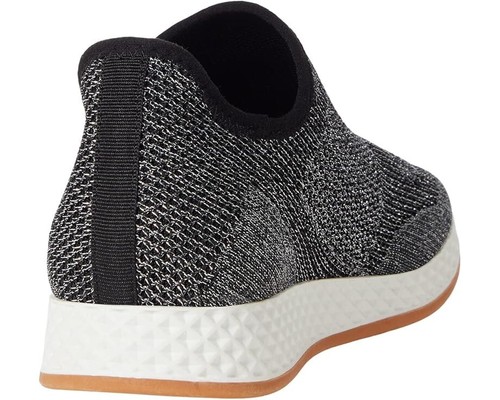 J/Slides Tiger M Womens Slip On Sneakers Stretch Knit Black Pewter Metallic NIB - Picture 6 of 9