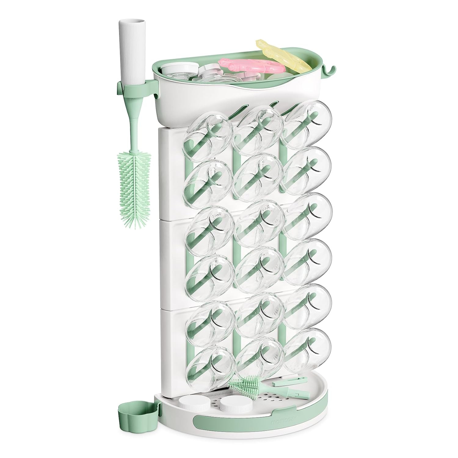 Momcozy DIY Larger Bottle Drying Rack for 18 Bottles, Space 