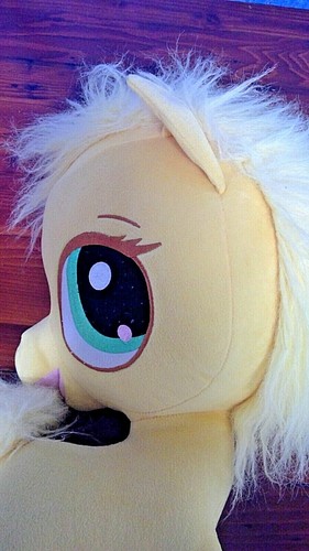 Littlest Pet Shop Jumbo Horse Pony Yellow Plush toy Rare Hasbro 2008 21" (2021) - Picture 3 of 12