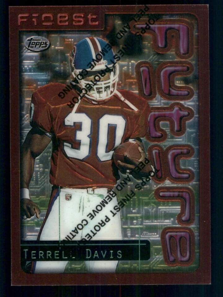 1996 TOPPS FINEST FOOTBALL 1-348 / SEE DROP DOWN MENU FOR CARD U WILL RECEIVE - Image 3 of 4