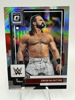 2023 Panini Chronicles WWE Drew McIntyre Optic Silver Prizm Holo Card #366 