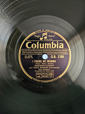 Rosemary Clooney   I Found My Mamma / Me And My Teddy Bear 78rpm UK Pressing VG+