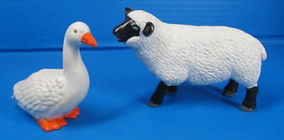 Learning Resources Goose & Sheep Lamb Farm Barn Animals Lot of 2 Figures