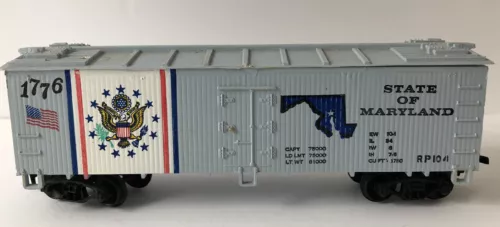 Tyco 40' Box Car  "State Of Maryland Statehood" 1776 Bi-Centennial - HO