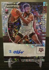 2020 Panini Prizm Draft Picks Josh Nebo Prospect Rookie Auto #PA-JN Silver