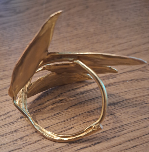 Table Art by Michael Michaud Herb Napkin Rings Boxes Set Of 4 Gold - Picture 8 of 20