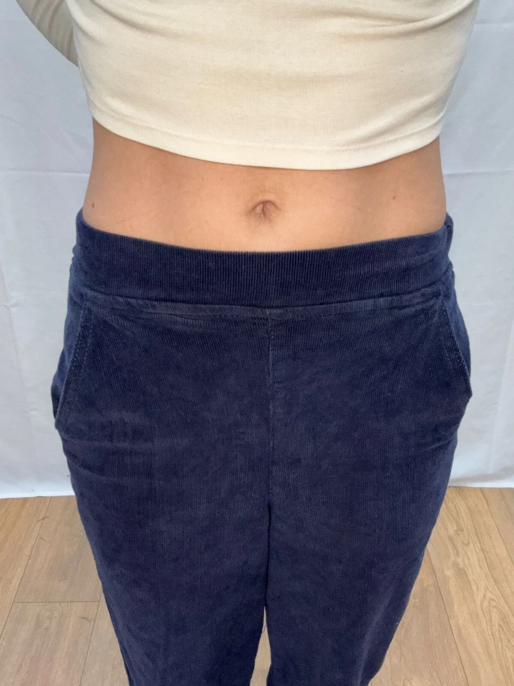 WITHDRAWN Petite Indigo Blue Cord Wide Leg Trouser WD-004 - Image 3 of 4