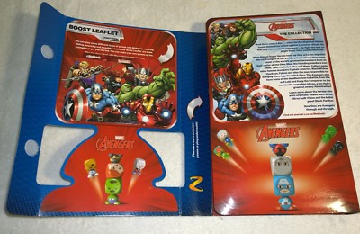 NZ Issue Marvel Avengers 16x Minifigures +Album Thor Iron Man Hulk