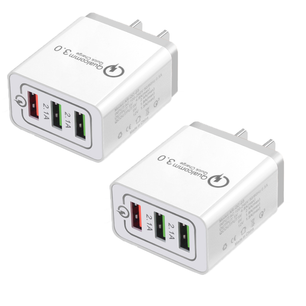 UNIDOPRO Quick Charge 3.0 Caricatore USB Da Muro Con 1M Cavo Micro USB Per Blackview A60 - Foto 2