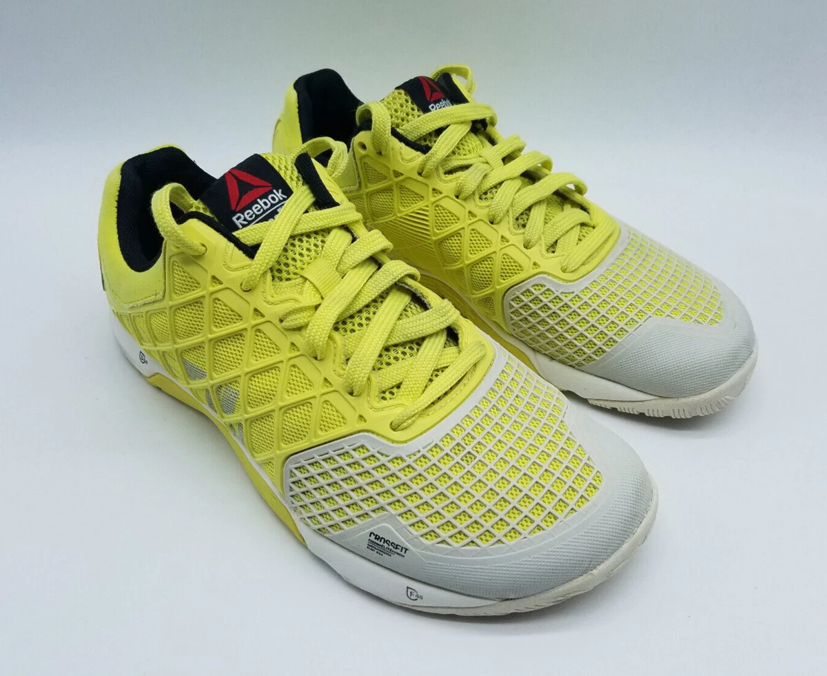 Reebok Crossfit Nano Women&#039;s Size 8.5 Cross Training Shoes Yellow White | eBay