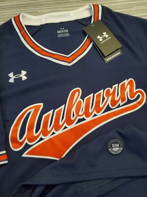 AUBURN TIGERS Under Armour Team-Issue Baseball JERSEY Small Team