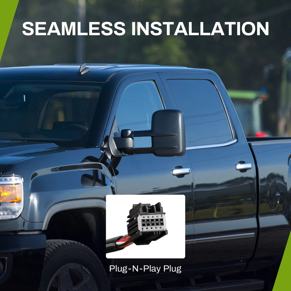 Power Heated Tow Mirrors for 2007- 2013 Chevy Silverado 1500 2500 2500HD Signal - Image 4 of 4