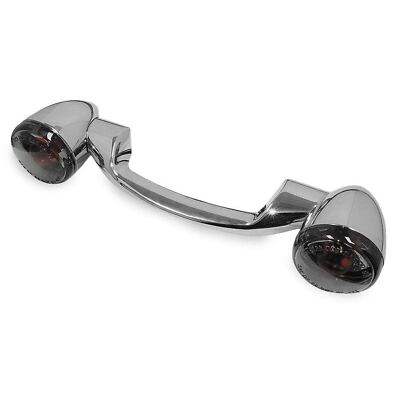 Biker's Choice Rear Turn Signals and Bar - Chrome - Smoke Lens 161802
