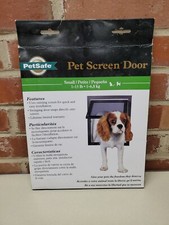 PetSafe Small 1 - 30 Lb Dog Cat Pet Screen Door Flap Opening 8  x 9 1/4  New
