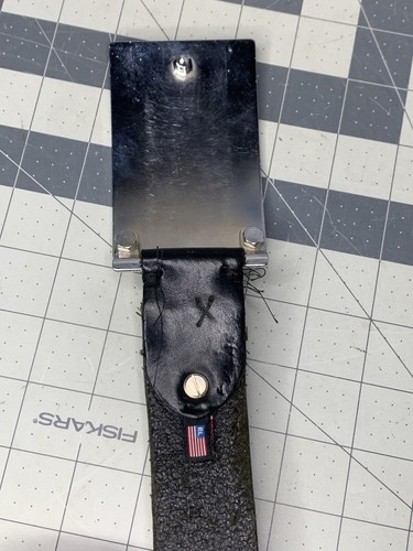 Ralph Lauren Jeans Company Black Italian Leather Belt With Wood Belt Buckle (A2) - Picture 4 of 8