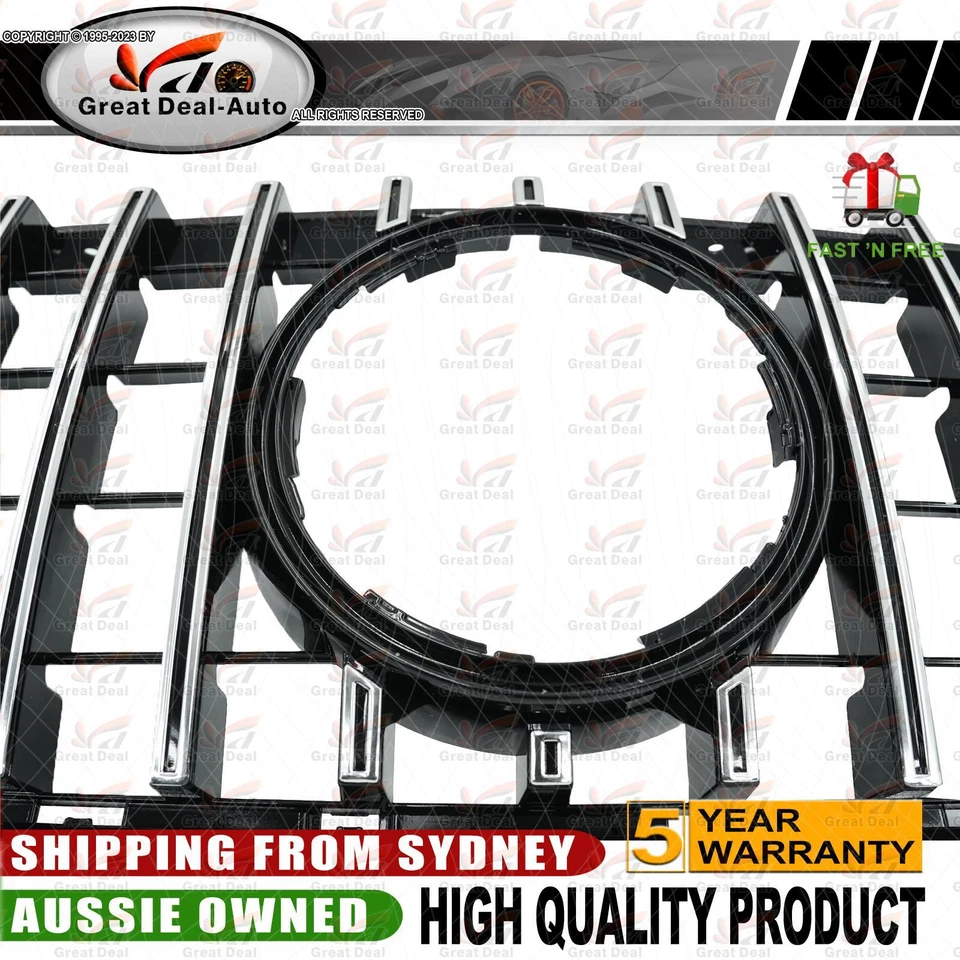 For Mercedes X-Class X CLass 470 Chrome Black GT AMG Style Front Grille - image 3 of 4