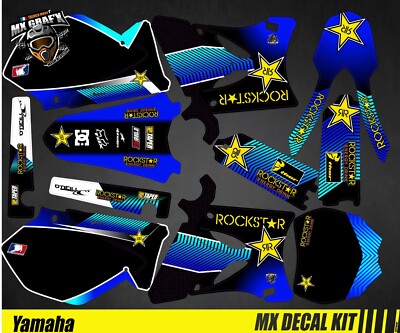 Dekorationskit Für Motorrad / MX Aufkleberkit Für Yamaha YZ 125-250 - ROCKSTAR