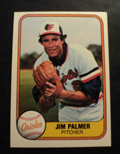 1981 Fleer #169 Jim Palmer Baltimore Orioles VG/EX AUCT#8772