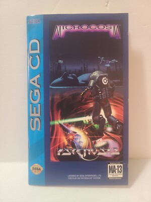 Microcosm Sega CD 1993 Instruction Booklet Manual ONLY With RaRe ReG CaRD 