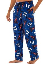 Fruit of the Loom Get Lit Reindeer Christmas Fleece Sleep Pajama Pants Men M-5XL