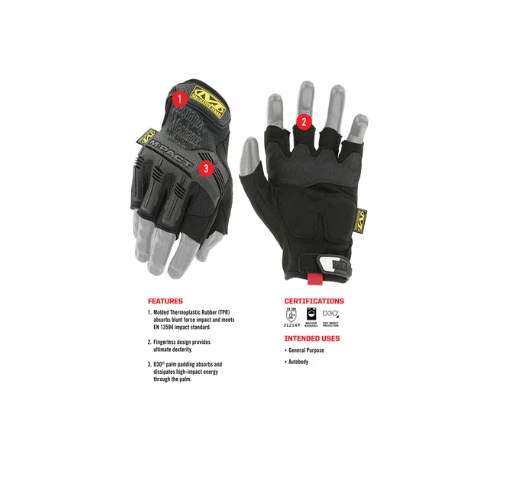 Mechanix Wear Large Fingerless M-Pact® Glove – Large AU - image 3 of 4