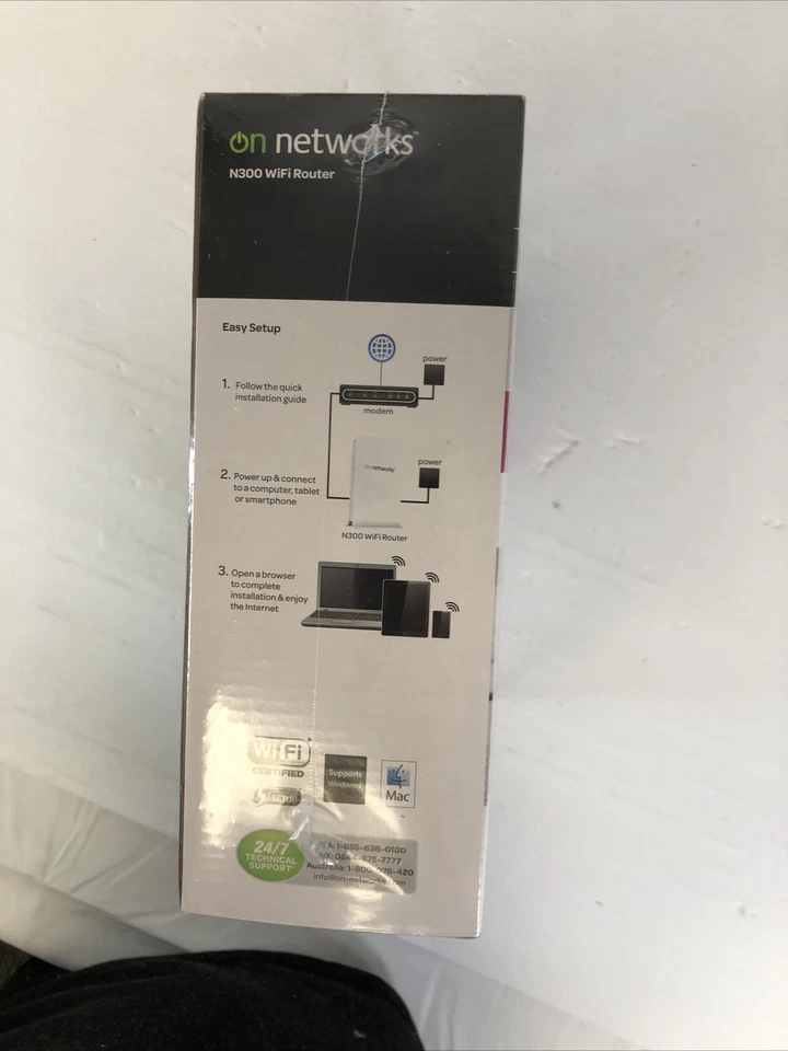 On Networks N300 WiFi Router Faster Downloads Stream Music Video Online Gaming - Image 4 of 4