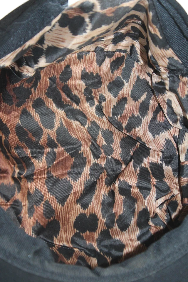 Dolce & Gabbana Mujer Estampado Animal Forrado Noticias Niño Sombrero Negro Talla Única Foto 4 de 4