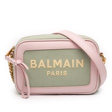 Balmain Embroidered Canvas B Army Camera Bag 18  Pre-Loved  Authenticated