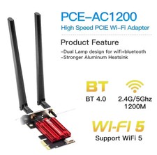 AC1200 WiFi 5 PCIE WiFi Adapter Wireless Network Card
